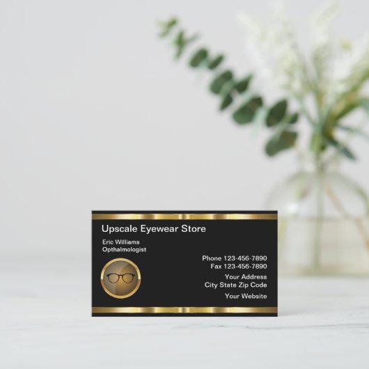 Classy Eyewear Optometrie Visitekaartjes (Staand voorkant)