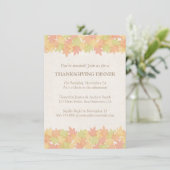 Classy Fall laat Thanksgiving-invitaties achter Kaart (Staand voorkant)