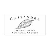 Classy familienaam Retouradres Zelfinktende Stempel (Design)