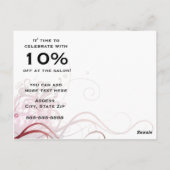 Classy Fancy Vlourish Salon Sale Briefkaart Mailer (Achterkant)