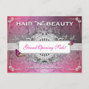 Classy Fancy Vlourish Salon Sale Briefkaart Mailer