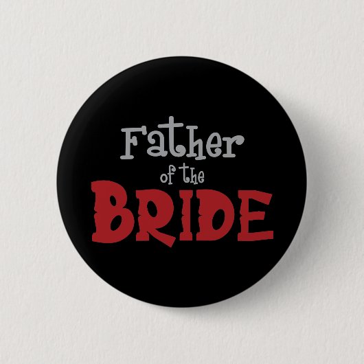 Classy Father van Bride Ronde Button 5,7 Cm (Voorkant)