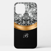 Classy Faux Crystal Bing Monogram Case-Mate iPhone Case (Achterkant)