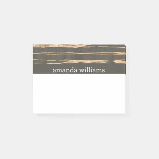 Classy Faux Gold Foil Professional Post-it® Notes (Voorkant)