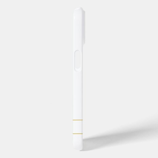 Classy Faux Gold Stripe of DIY Case-Mate iPhone Case (Achterkant / Rechts)