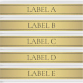 Classy Faux gouden streep Sticker (Voorkant)