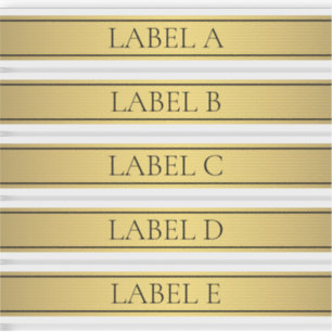 Classy Faux gouden streep Sticker