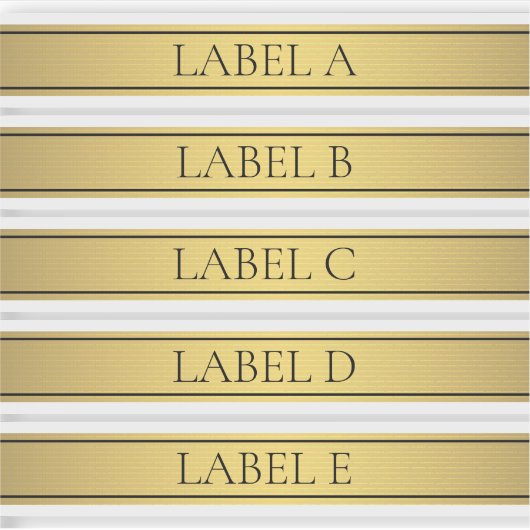 Classy Faux gouden streep Sticker (Voorkant)