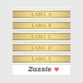 Classy Faux gouden streep Sticker (Vel)