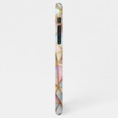 Classy Faux Iridescent Glass Polygon Mozaïek iPhone Hoesje (Linkerkant)