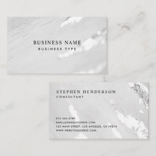 Classy Faux Silver Foil Professioneel Visitekaartj Visitekaartje
