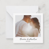 Classy Film Photo - Save the Date Wedding Invite Notitiekaartje (Voorkant)