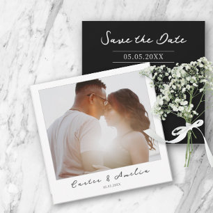 Classy Film Photo - Save the Date Wedding Invite Notitiekaartje