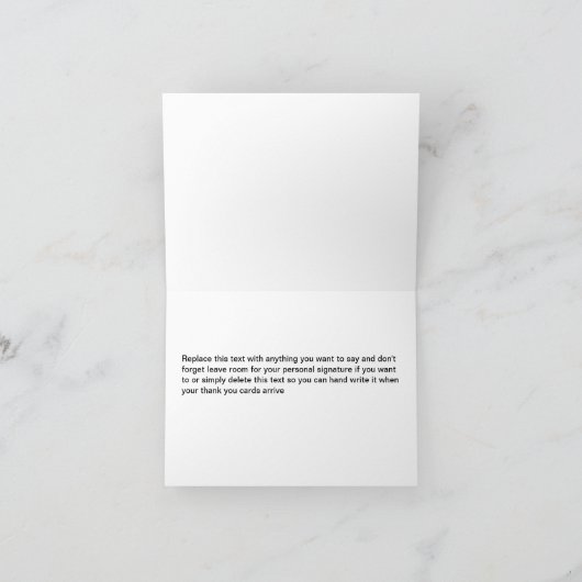 Classy Financial Advisor Business Hartelijk dank Bedankkaart (Binnen)