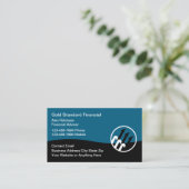 Classy Financial Advisor Logo Visitekaartjes (Staand voorkant)
