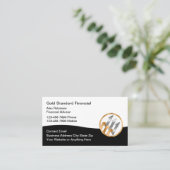 Classy Financial Advisor Logo Visitekaartjes (Staand voorkant)