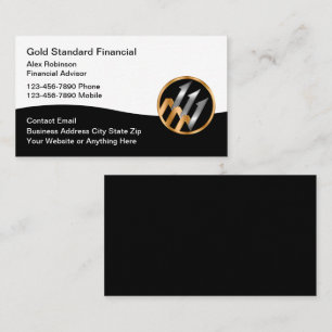 Classy Financial Advisor Logo Visitekaartjes