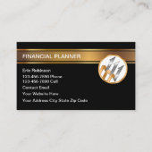 Classy Financial Planner Professional  Visitekaartje (Voorkant)
