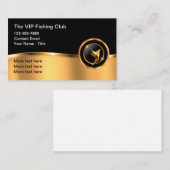 Classy Fishing And Boat Captain Business Card Visitekaartje (Voorkant / Achterkant)