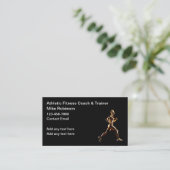 Classy Fitness Coach of atletische trainer Visitekaartje (Staand voorkant)