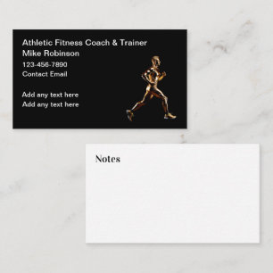 Classy Fitness Coach of atletische trainer Visitekaartje