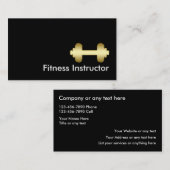 Classy Fitness Personal Trainer Visitekaartjes (Voorkant / Achterkant)