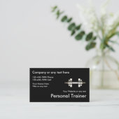 Classy Fitness Personal Trainer Visitekaartjes (Staand voorkant)