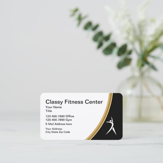 Classy Fitness - persoonlijke trainer Visitekaartje (Staand voorkant)