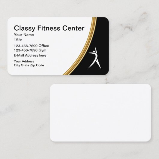 Classy Fitness - persoonlijke trainer Visitekaartje (Voorkant / Achterkant)