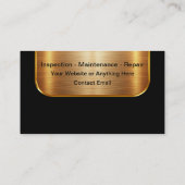 Classy Fleet And Commercial Equipment Maintenance Visitekaartje (Achterkant)