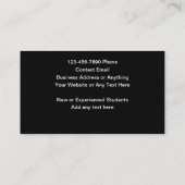 Classy Flight Instructor Visitekaartjes (Achterkant)