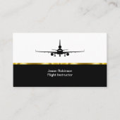 Classy Flight Instructor Visitekaartjes (Voorkant)