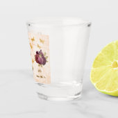 Classy Floral 70th Birthday & Gold Foil Balloon    Shot Glas (Rechts)