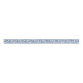 Classy  Floral Arabesque Boho Dusty Blue Gr Grosgrain Lint (Voorkant)