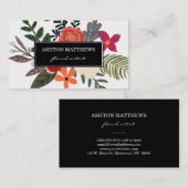 Classy Floral Bouquet Professional Visitekaartje (Voorkant / Achterkant)