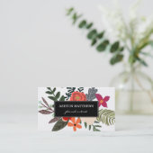 Classy Floral Bouquet Professional Visitekaartje (Staand voorkant)