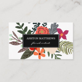 Classy Floral Bouquet Professional Visitekaartje