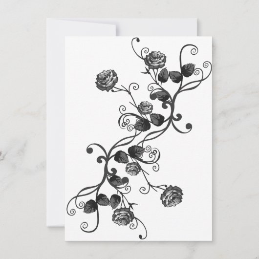 Classy Floral Bridal Shower Kaart (Achterkant)