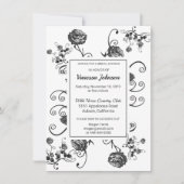 Classy Floral Bridal Shower Kaart (Voorkant)