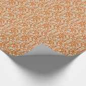 Classy Floral Damask Burnt Oranje Pattern Cadeaupapier (Hoek)