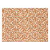 Classy Floral Damask Burnt Oranje Pattern Tafelkleed (Voorkant (Horizontaal))
