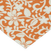 Classy Floral Damask Burnt Oranje Pattern Tafelkleed (Gekanteld)