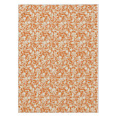 Classy Floral Damask Burnt Oranje Pattern Tafelkleed (Voorkant)