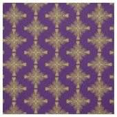 Classy Floral Damask Paars Gold Mix Stof (Swatch)