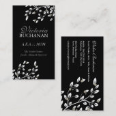 Classy Floral-mammie-kaart Contactkaartje (Voorkant / Achterkant)