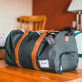 Classy Floral Monogrammed Letter H donker paarse Bagagelabel