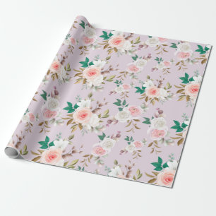 Classy Floral Pattern Cadeaupapier