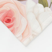 Classy Floral Pattern Fleece Deken (Hoek)