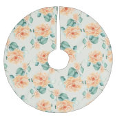 Classy Floral Pattern Kerstboom Rok (Voorkant)