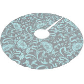 Classy Floral Pattern Kerstboom Rok (Gekanteld)